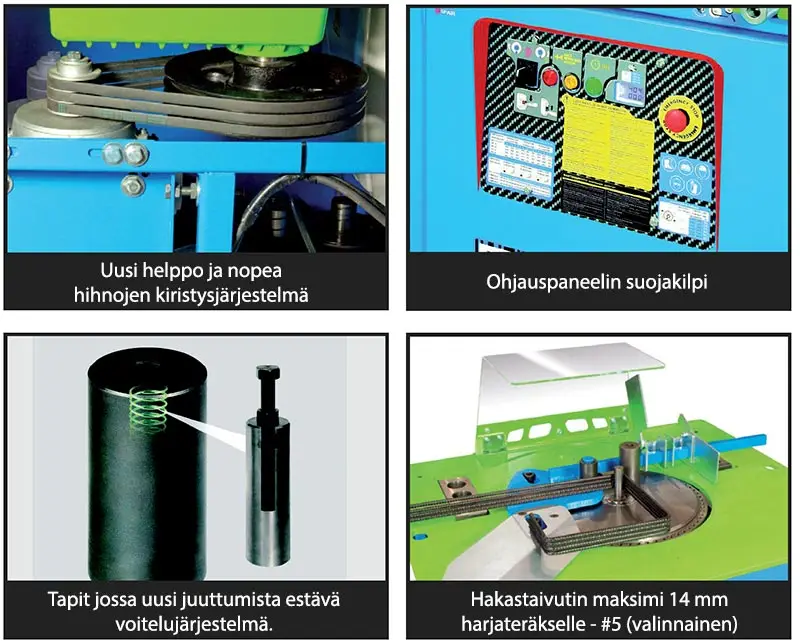 Sima harjateräksen yhdistelmäkoneiden edut