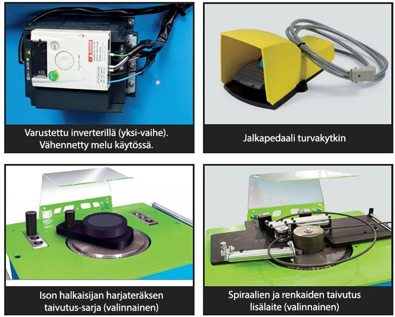 Sima harjateräksen yhdistelmäkoneiden edut