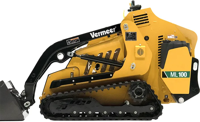 Vermeer ML100 minikuormaajan huollettavuus.