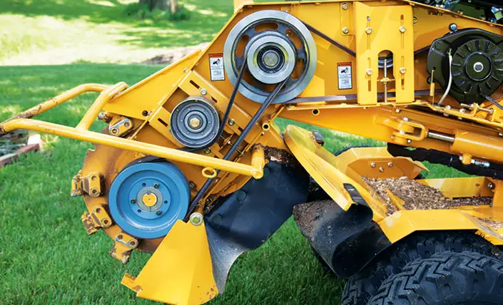 Kantojyrsimen hihnojen huolto on helppoa.