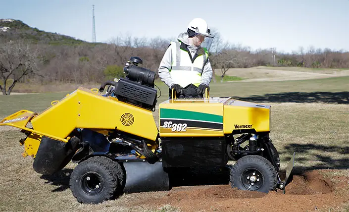 Neliveto on vakio-ominaisuus Vermeer SC382 kantojyrsimesä.